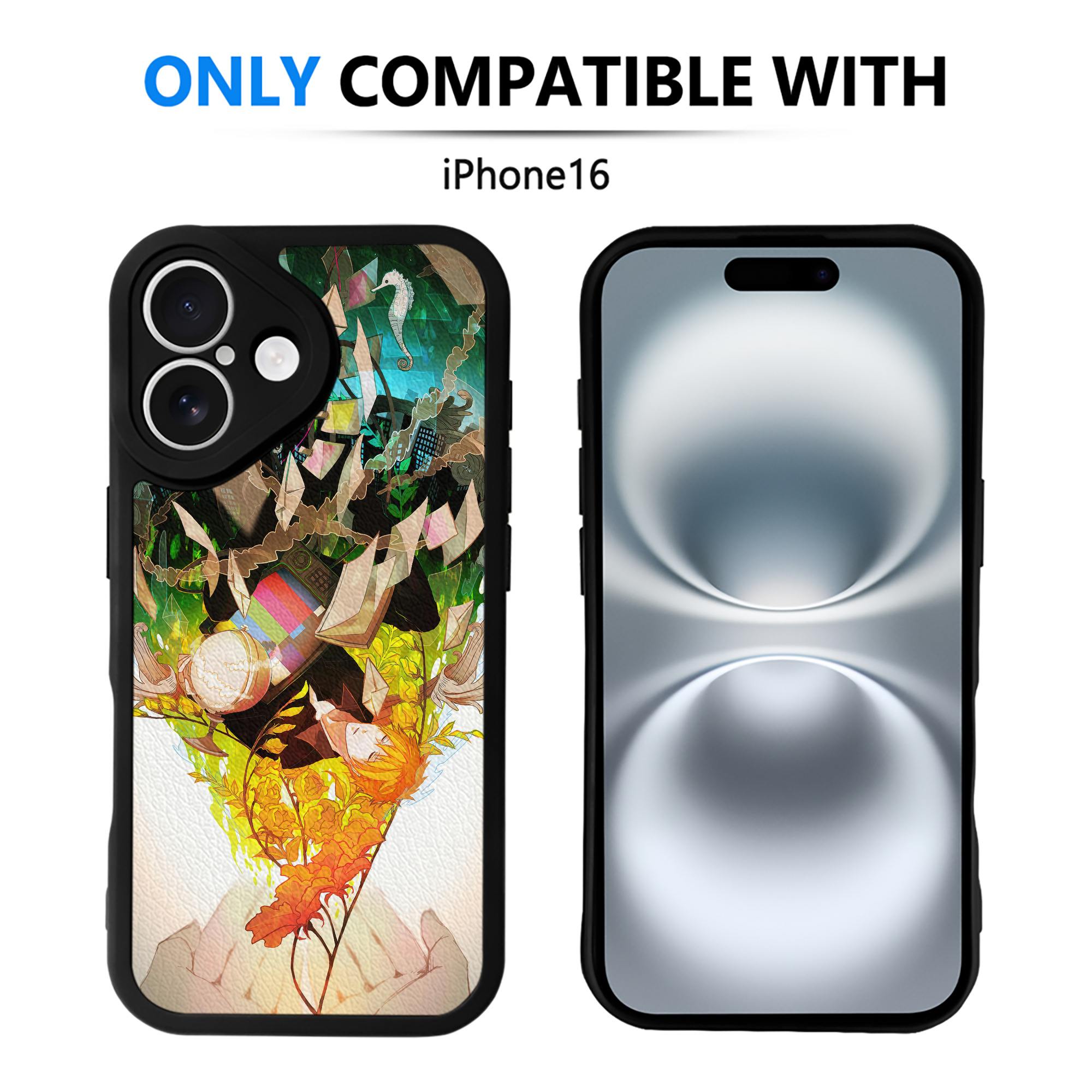（画像用） ブリーチ BLEACH 【iPhone 16シリーズ対応】シリコンスマホケース（レザー調） 材質：シリコン